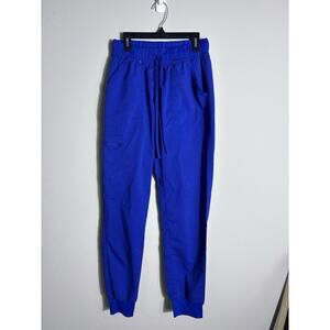 Scrubstar women’s S scrub pants Electric blue jogger cuff 4 pockets plus 1 cargo